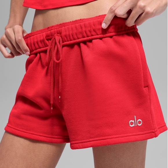 ALO Yoga Pants - ALO Accolade Shorts- Bright Red ❤️